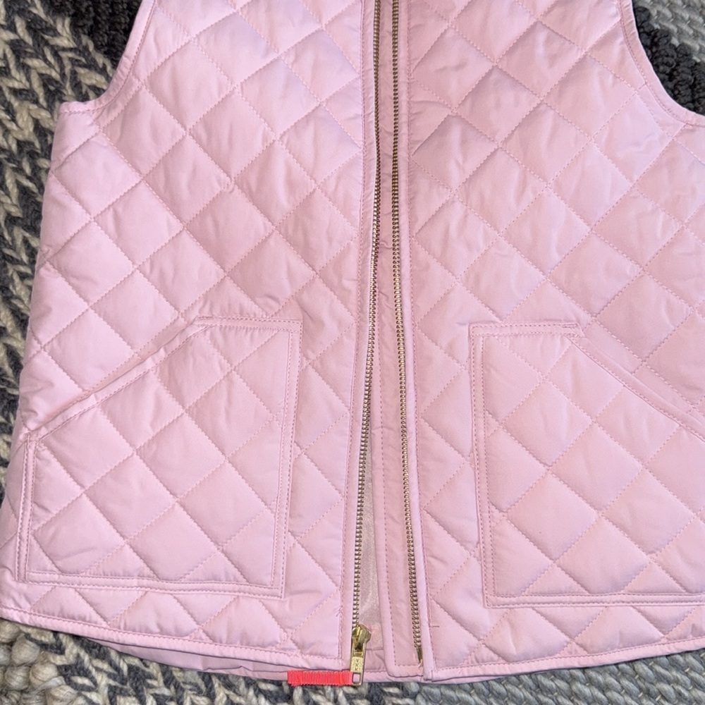 Crewcuts Girls Pink Puffer Vest Size 6-7 - Picture 2 of 2